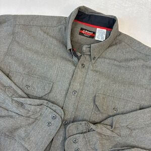 Bulwark FR iQ Series Shirt Mens XL Gray Flame Resistant CAT2 TenCate Evolv Work